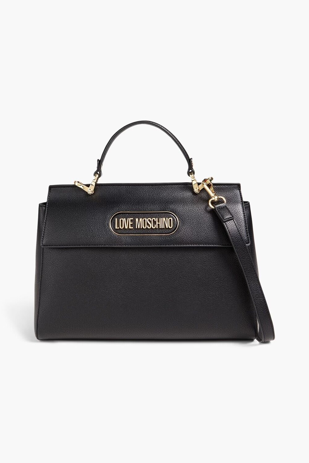 

Сумка-тоут из искусственной фактурной кожи Love Moschino, черный