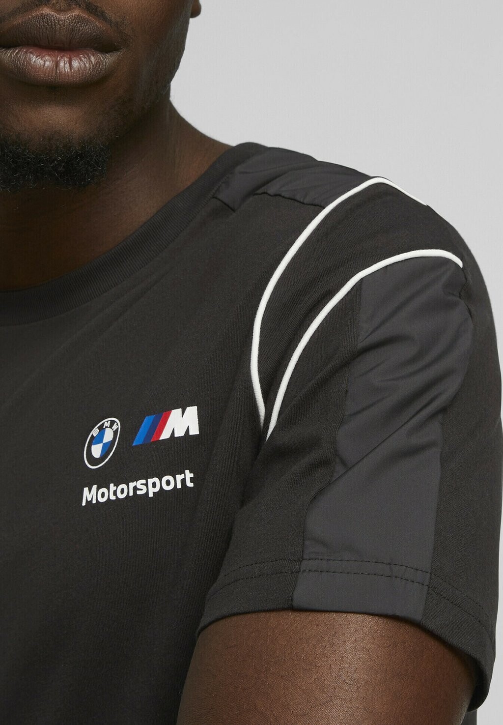 

футболка с принтом BMW M MOTORSPORT MT7 Puma, чёрная, Черный