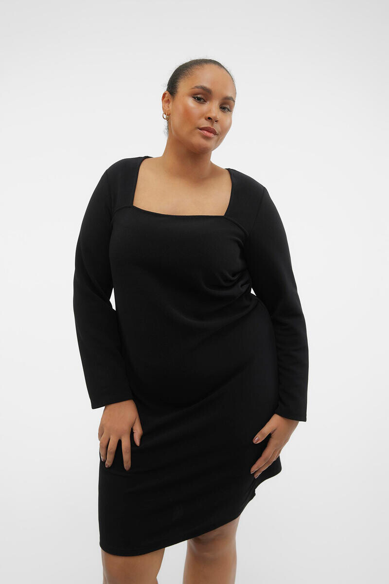 

Короткое платье больших размеров Vero Moda Curve, черный