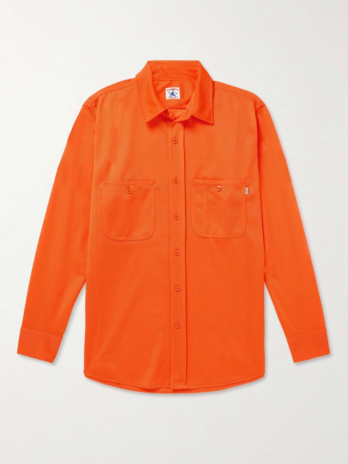 

Сетчатая рубашка Randy'S Garments, апельсиновый