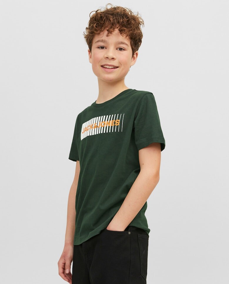 

Футболка для мальчика с коротким рукавом Jack & Jones, темно-зеленый