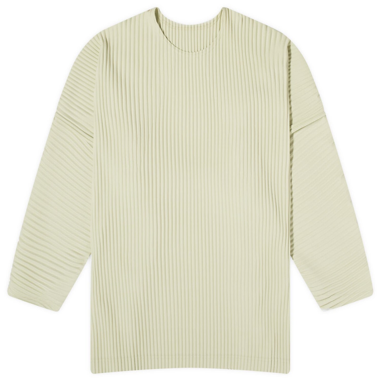 

Футболка Homme Plissé Issey Miyake Pleated Long Sleeve T-Shirt, цвет Light Jade Green