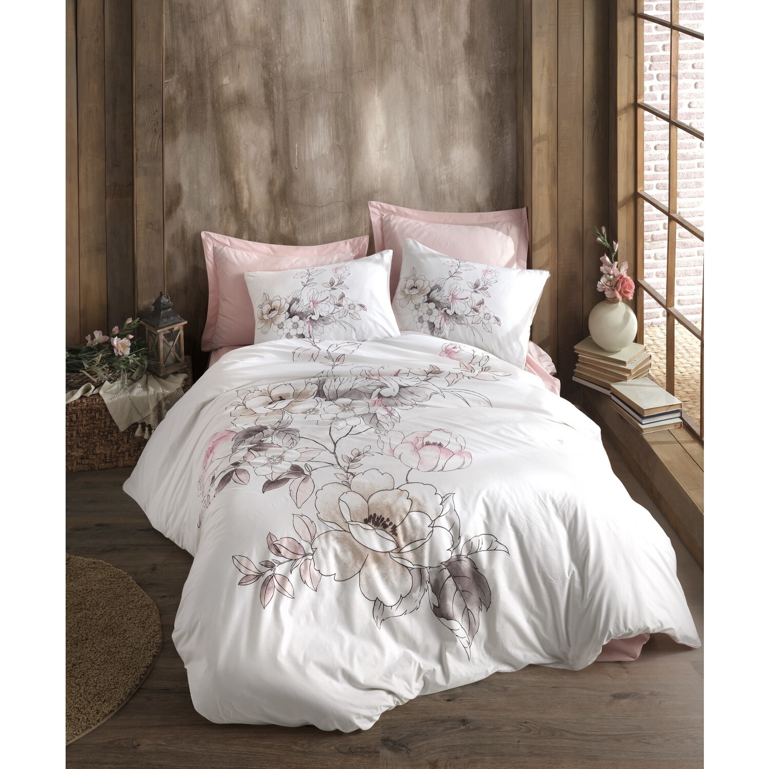 

Комплект постельного белья Cotton Box Ranforce - Loving Pink