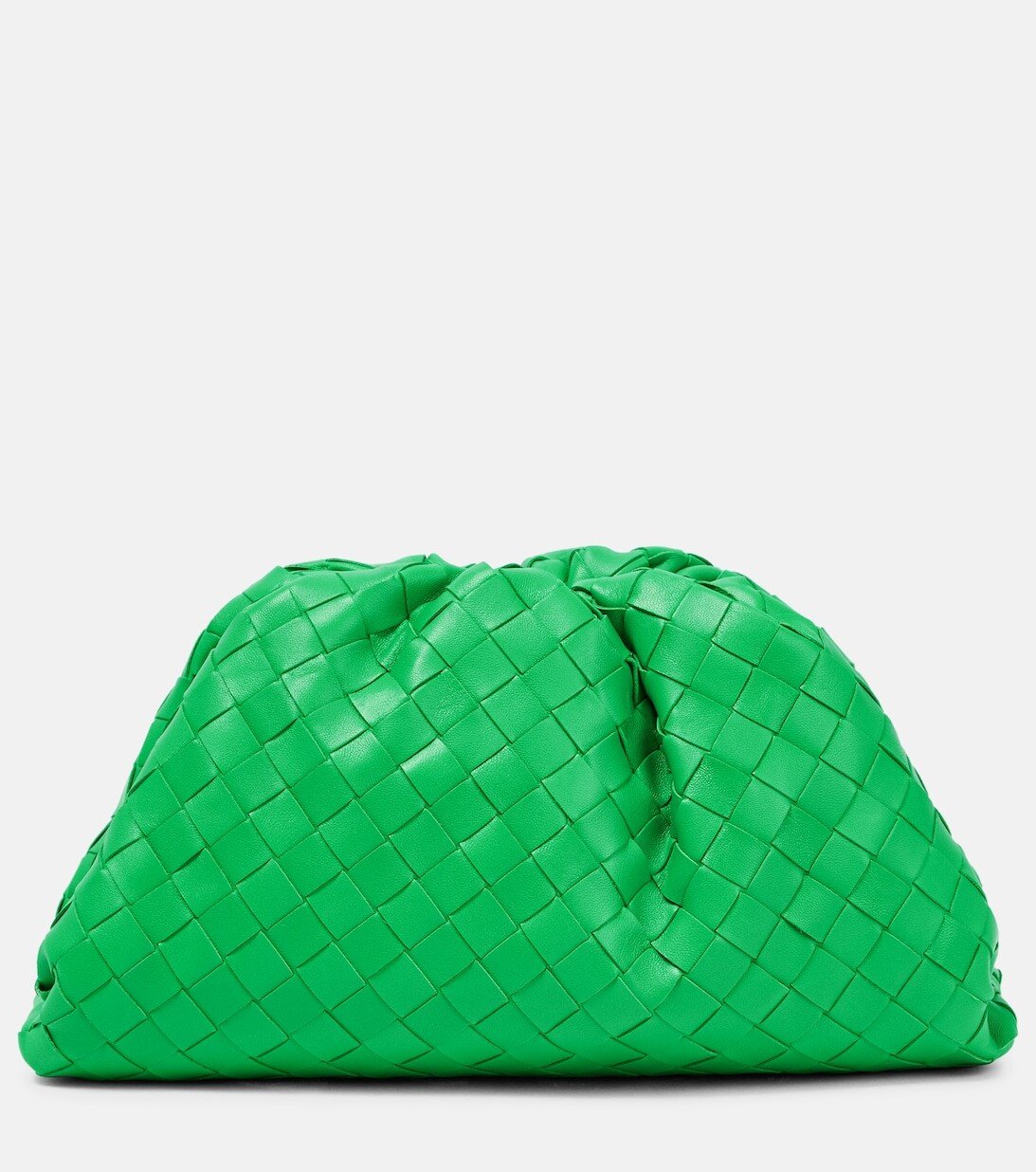 

Кожаный клатч Pouch Teen Bottega Veneta, зеленый