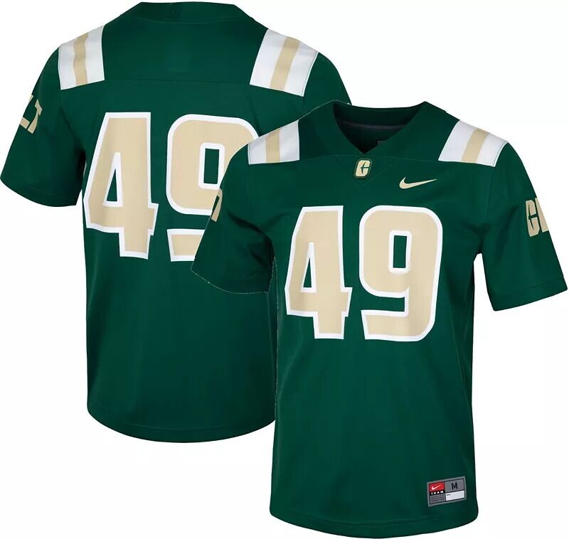 

Мужское зеленое футбольное джерси для домашнего футбола Nike Charlotte 49ers Untouchable