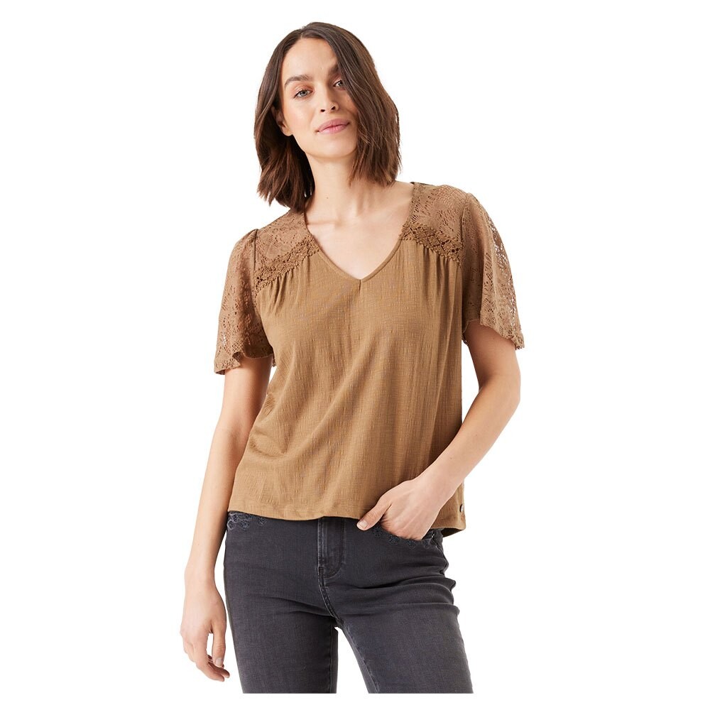 

Футболка Garcia G30007 Short Sleeve V Neck, коричневый