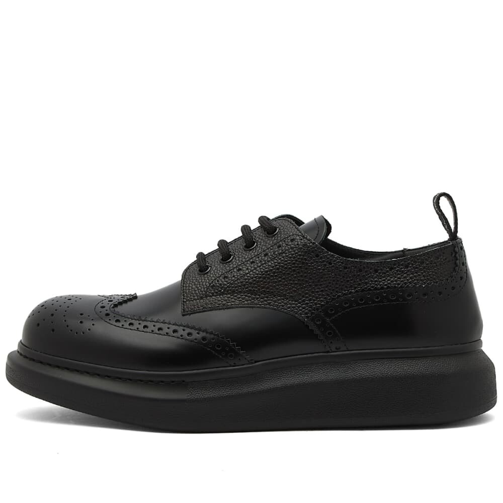 

Alexander McQueen Гибридные броги на танкетке, черный