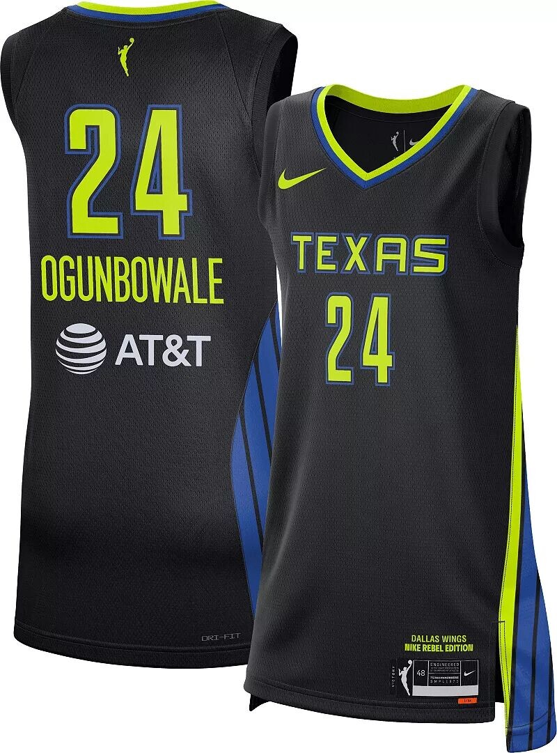 

Черная майка Nike Adult Dallas Wings Arike Ogunbowale #24