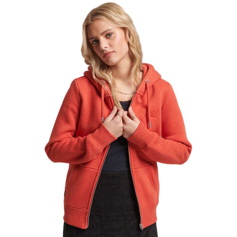 

Толстовка Superdry Vintage Logo Emb Full Zip, оранжевый