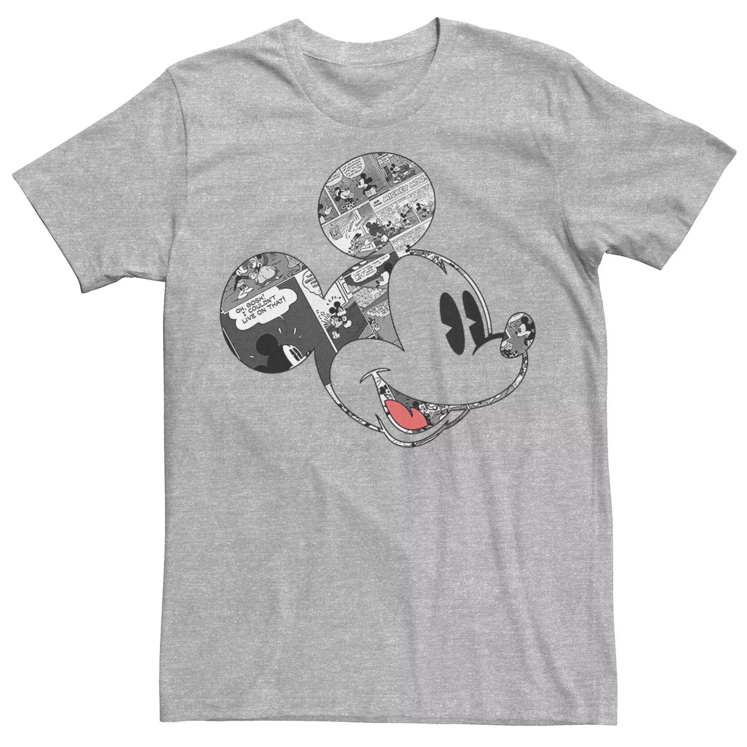 Мужская футболка с изображением комиксов «Микки и друзья» Disney