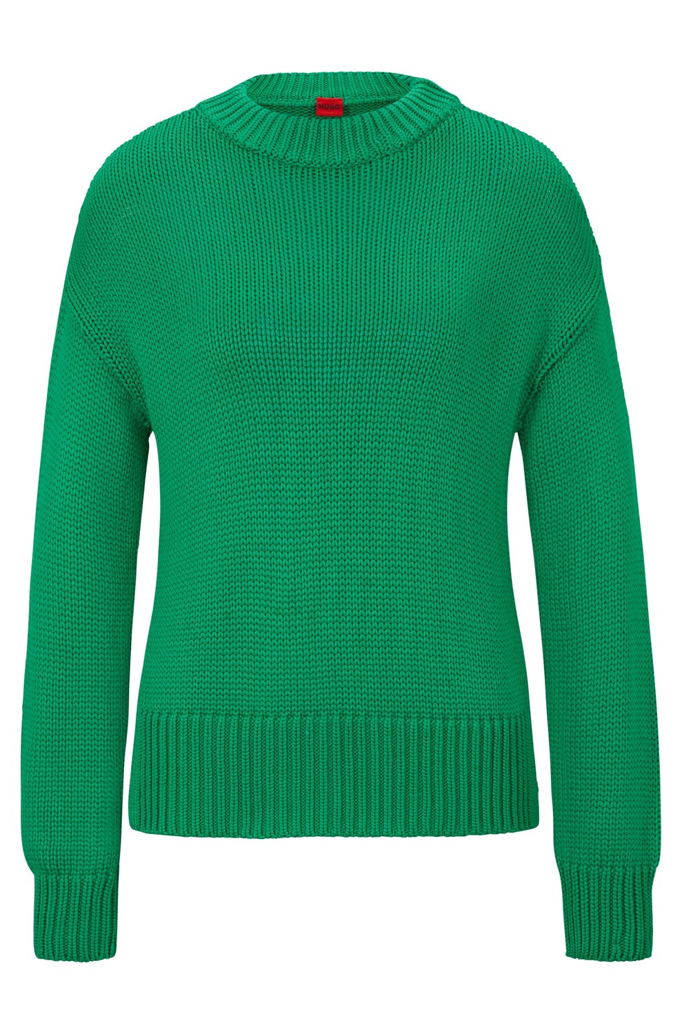 

Джемпер Hugo Relaxed-fit Crew-neck With Cashmere Touch, зеленый