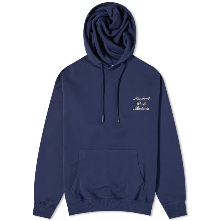 

Худи Drôle De Monsieur Floral Logo, темно-синий
