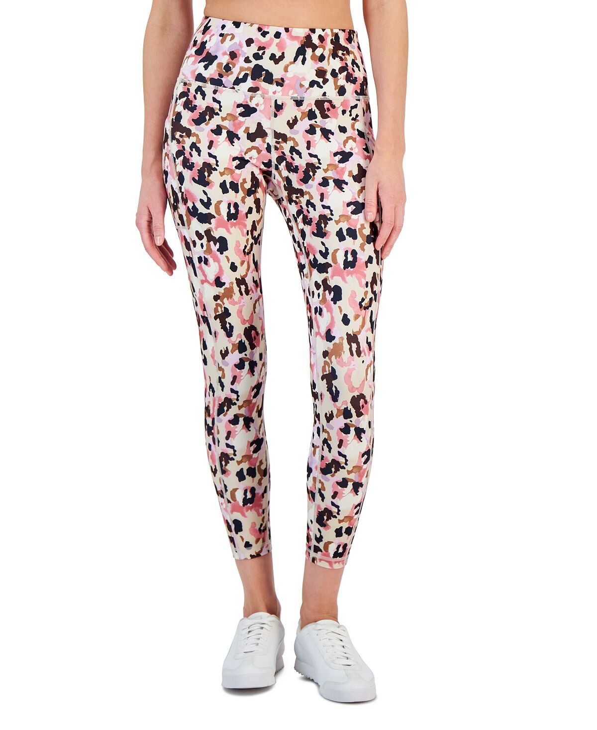 

Леггинсы petite с боковым карманом 7/8 с животным принтом, созданные для macy's ID Ideology, мульти