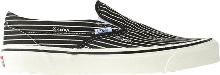 Кеды Vans Classic Slip-On 98 DX Anaheim Factory - Stripes, черный
