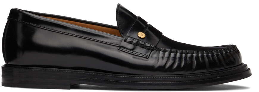 

Черные лоферы с заклепками Dunhill