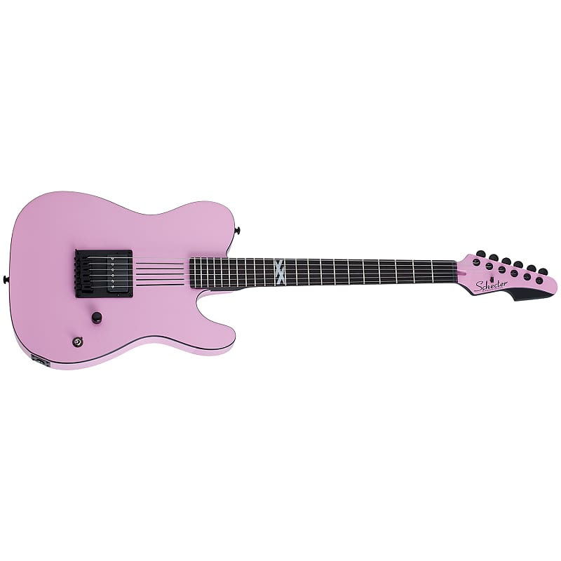 Schecter 85 Machine Gun Kelly Signature PT Guitar, Tickets To My Downfall Pink электрогитара schecter machine gun kelly pt lh left handed electric guitar hot pink pt mgk hp tickets to my downfall pt hard case brand new
