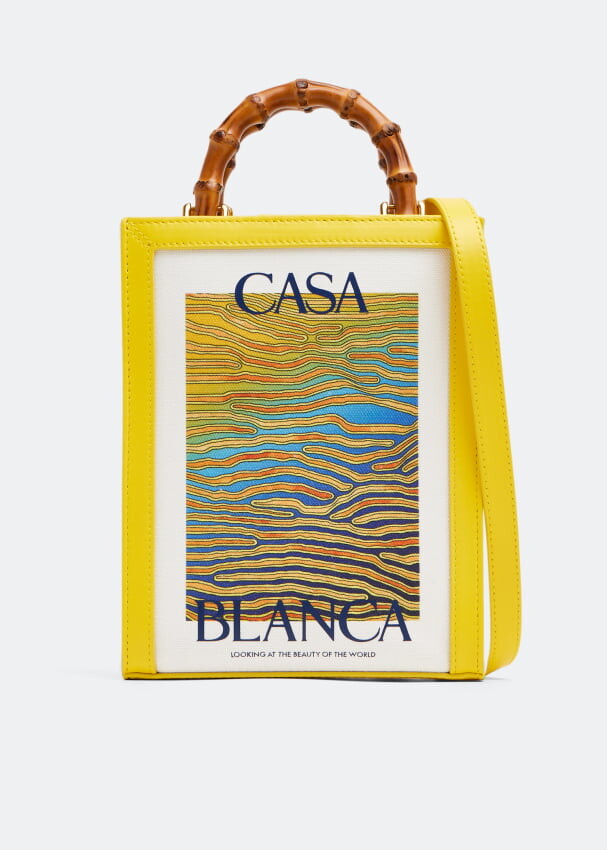 

Сумка-тоут CASABLANCA PARIS Casa Jour Dange mini tote bag, желтый