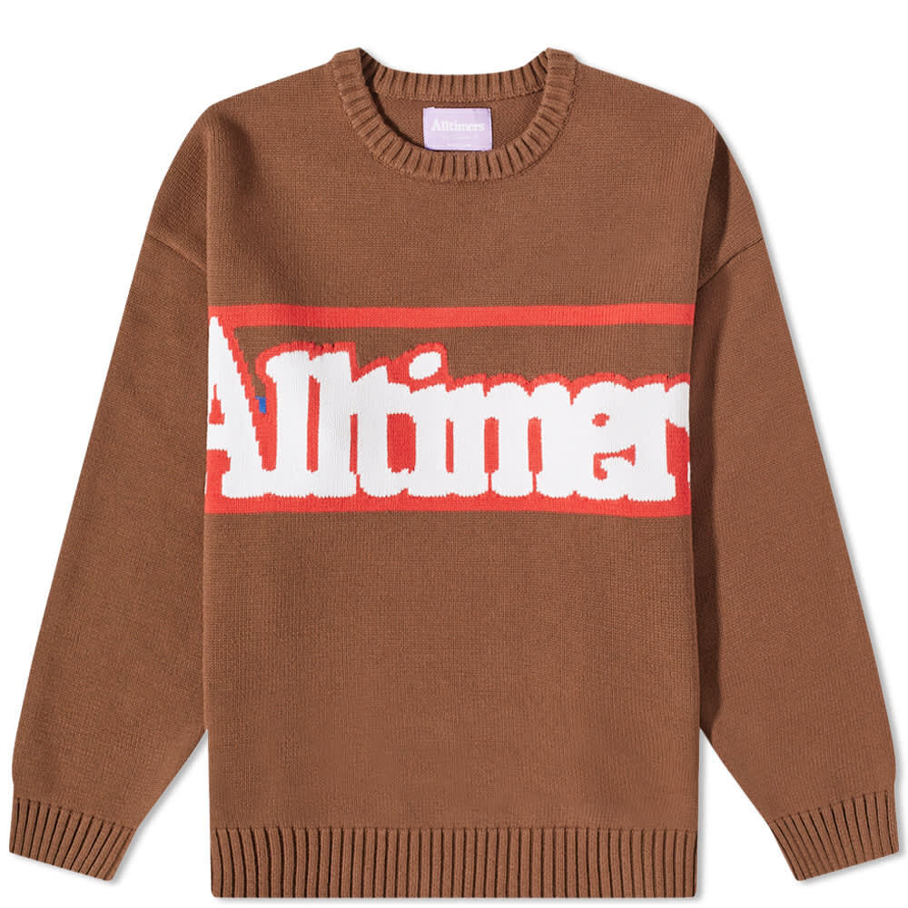 

Джемпер Alltimers Broadway Logo Crew Knit, Коричневый
