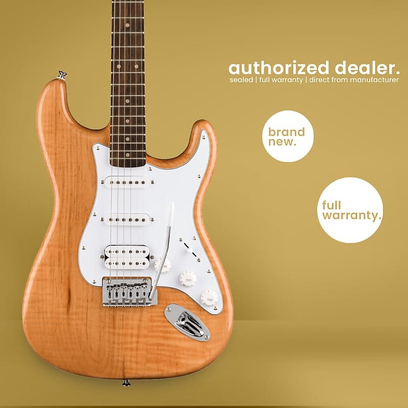 

Серия Squier FSR Affinity | Стратокастер HSS | Электрогитара Натуральная