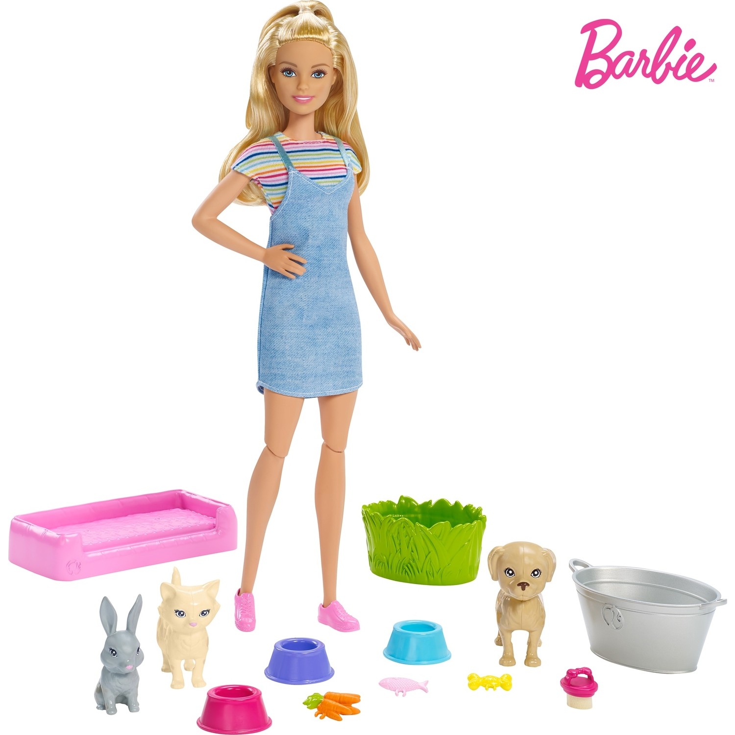 Игровой набор Barbie купает питомцев FXH11