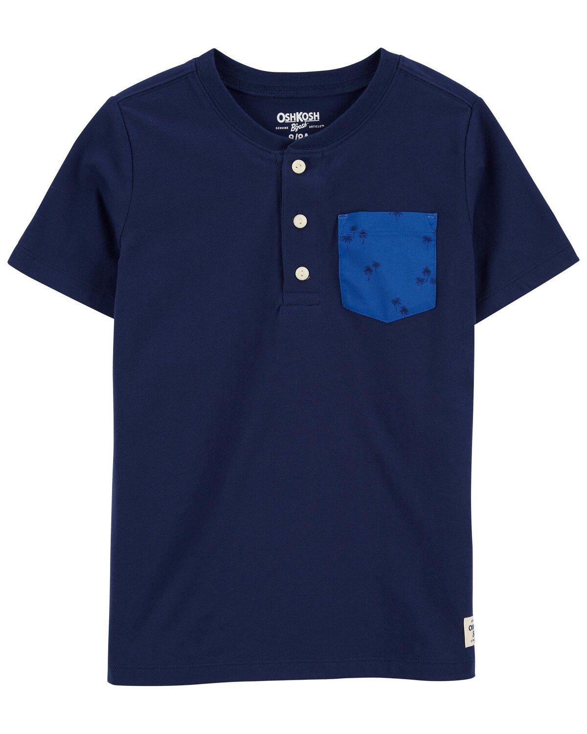 

Детское джерси Pocket Henley Carter's, темно-синий