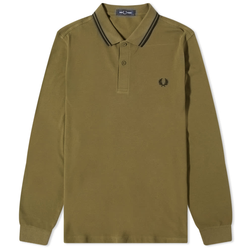 Футболка Fred Perry Long Sleeve Twin Tipped Polo