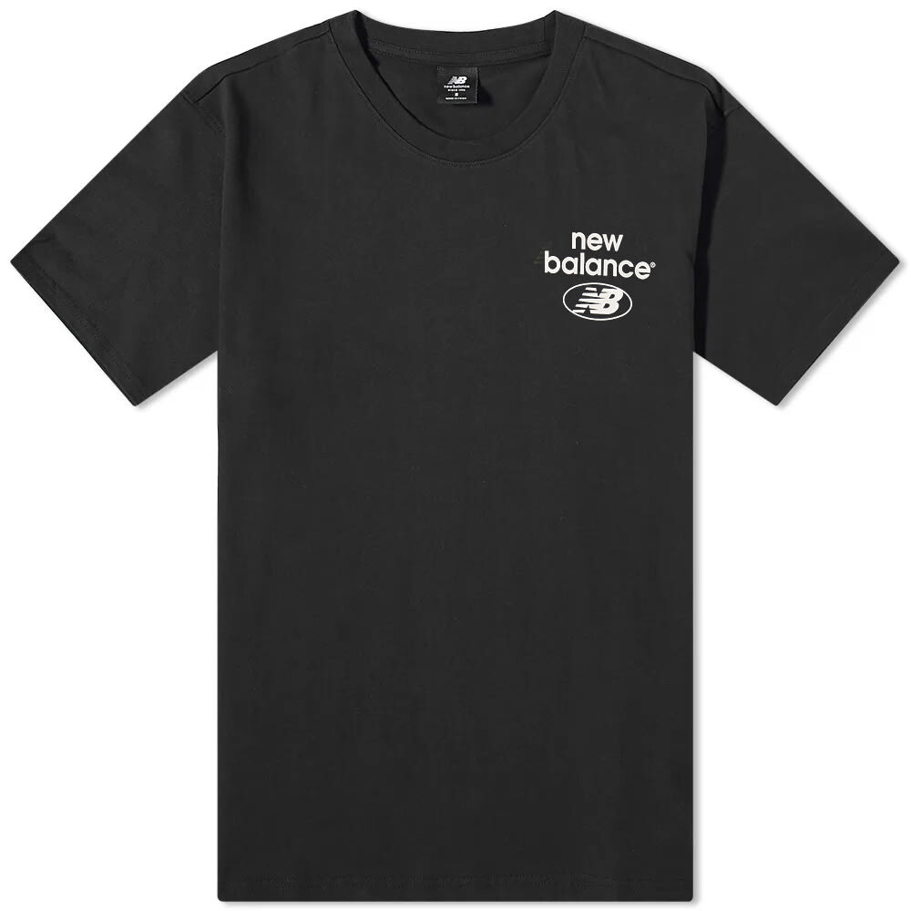

Футболка New Balance NB Essentials Logo, черный, Серый