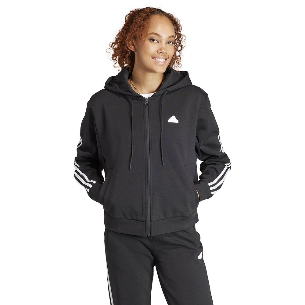 

Толстовка adidas Future Icons 3 Stripes Full Zip, черный