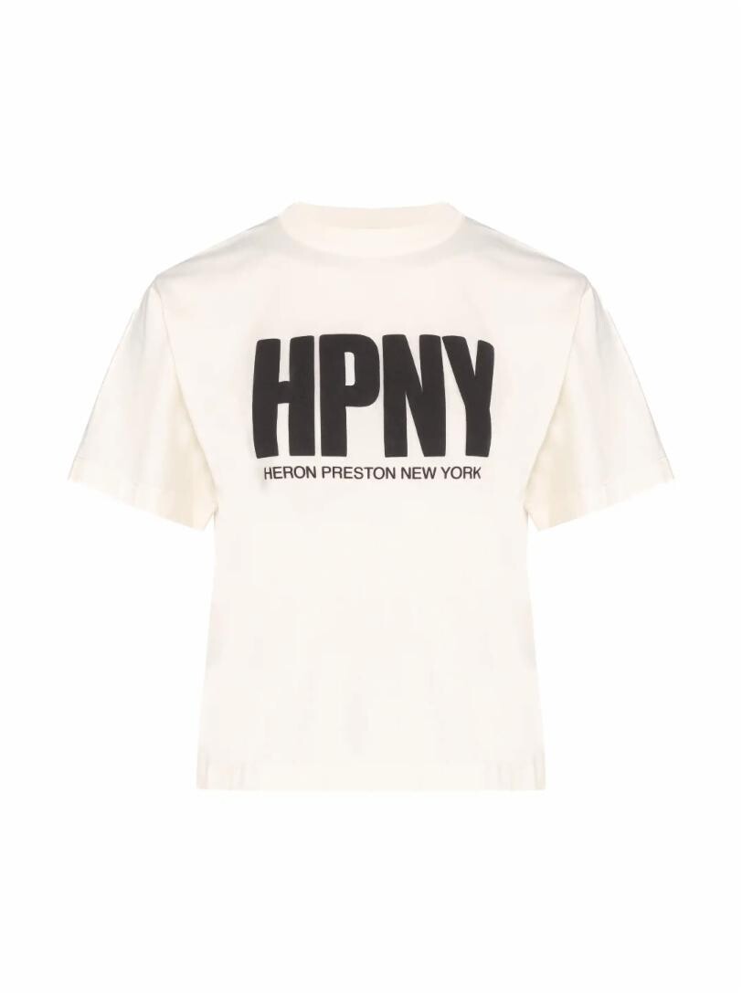 

Хлопковая футболка с логотипом Heron Preston