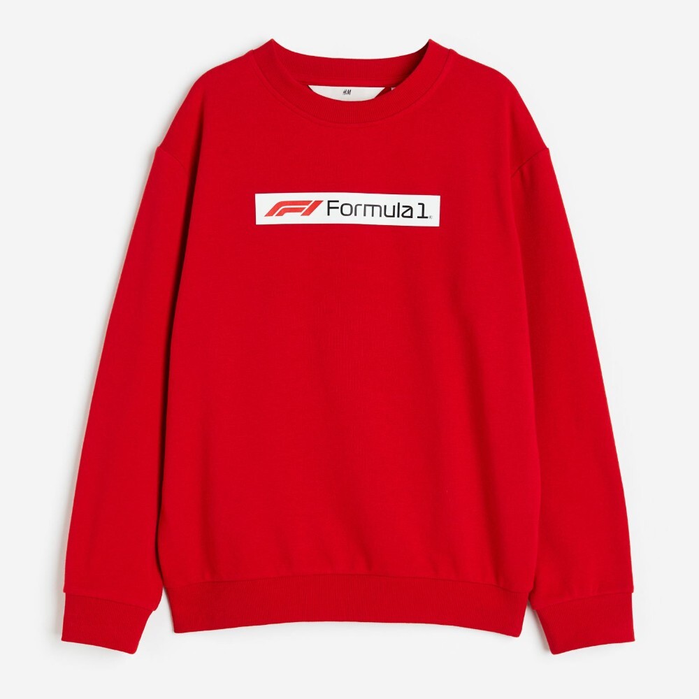 

Свитшот H&M Kids Printed Formula 1, красный