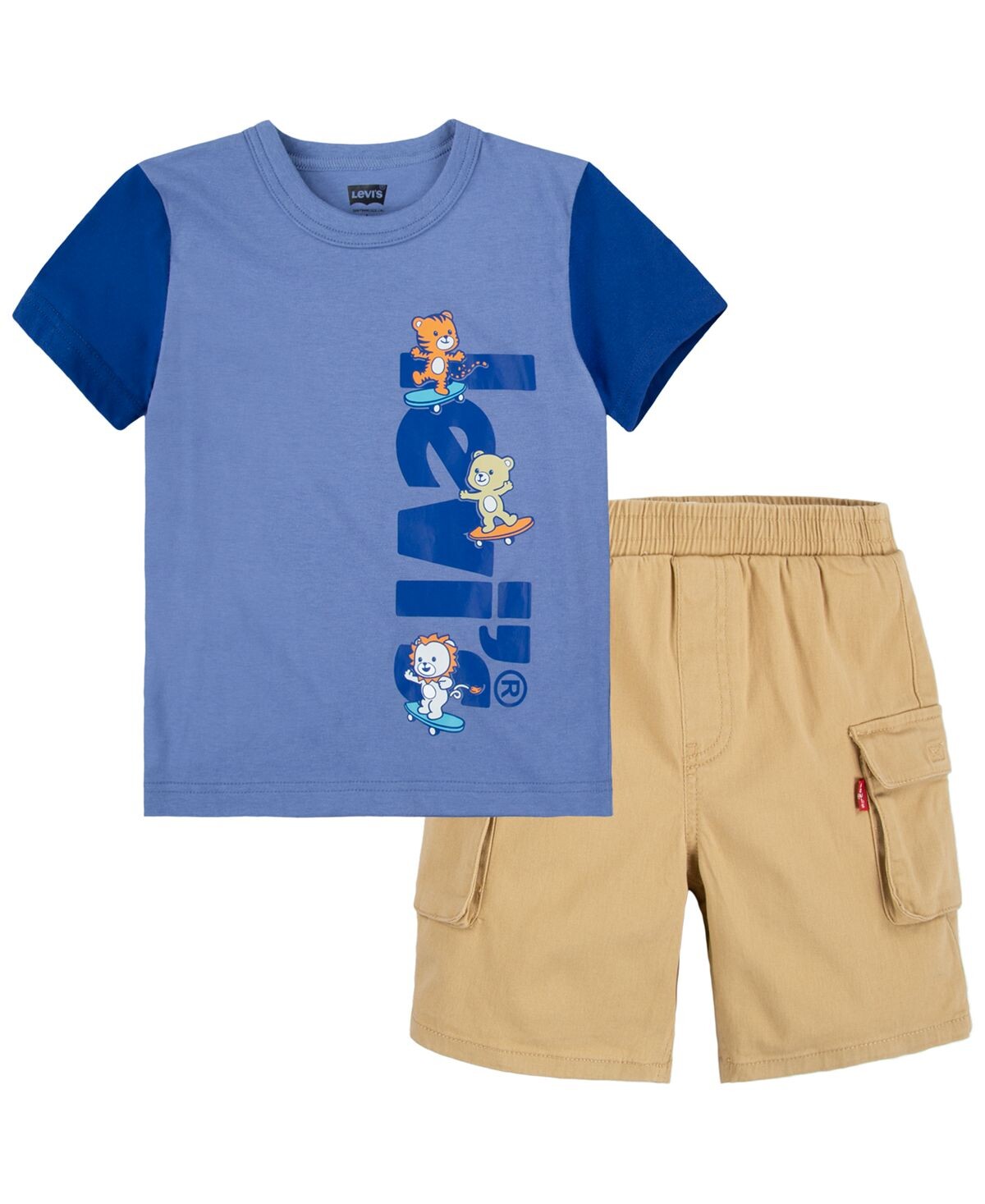 

Короткий комплект Little Boys Pull On Skating Critters Levi's