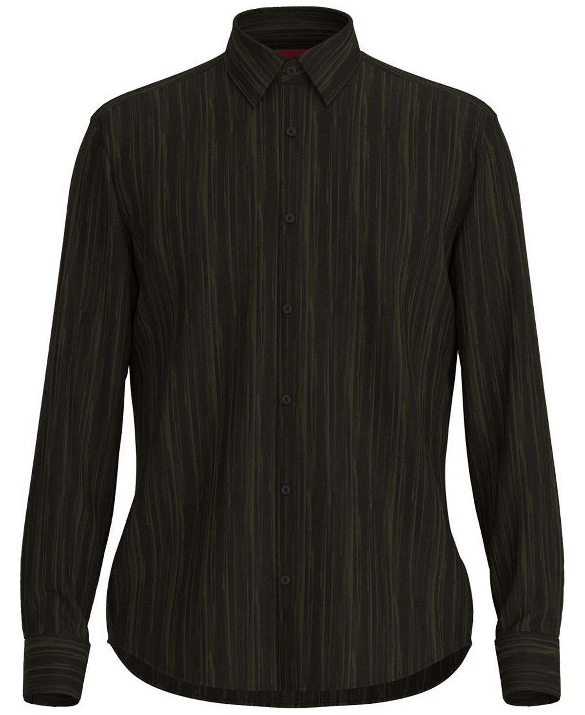 

Мужская рубашка ermo slim-fit с абстрактным принтом HUGO, темно-зеленый