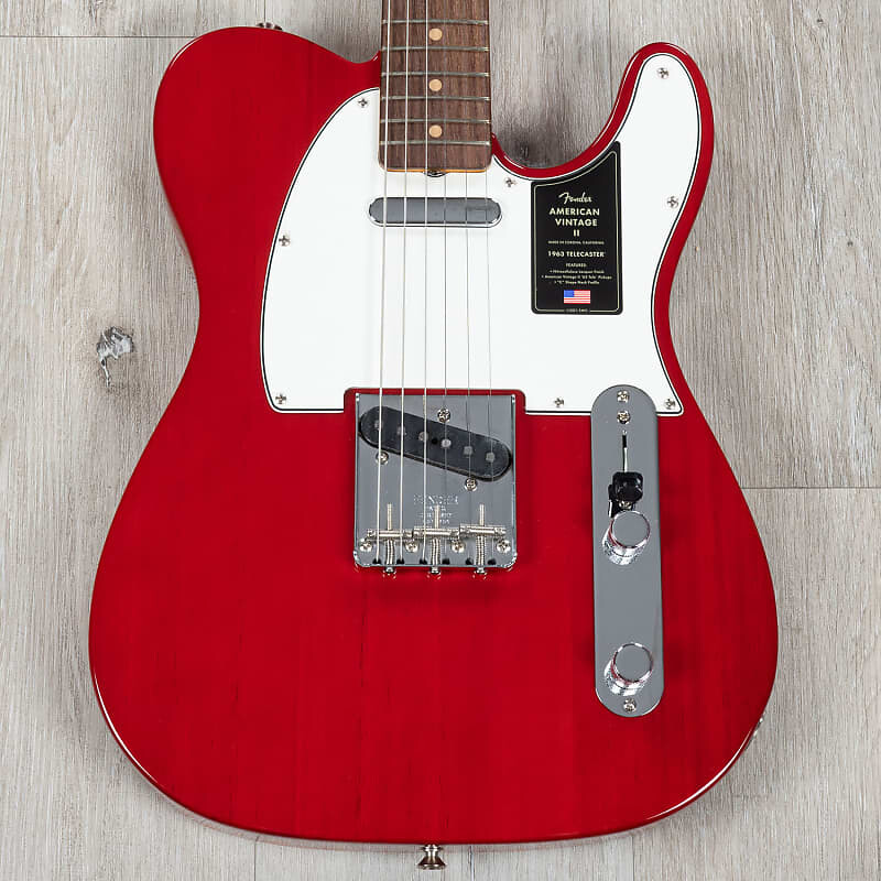 

Гитара Fender American Vintage II 1963 Telecaster, темно-красная, прозрачная 0110380838