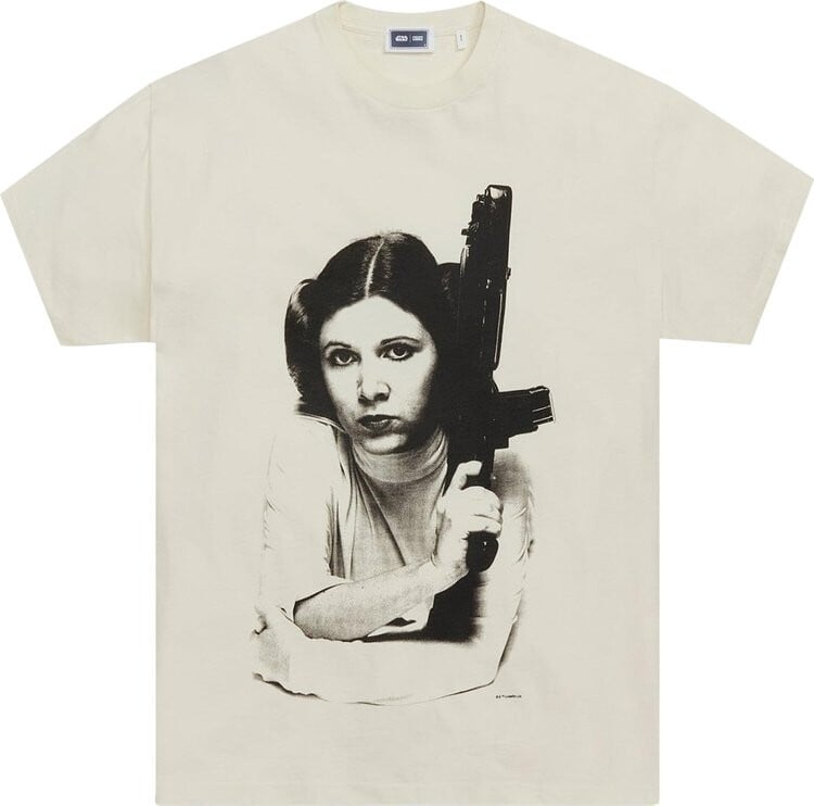 

Футболка Kith For Star Wars Leia Vintage Tee 'Sandrift', кремовый
