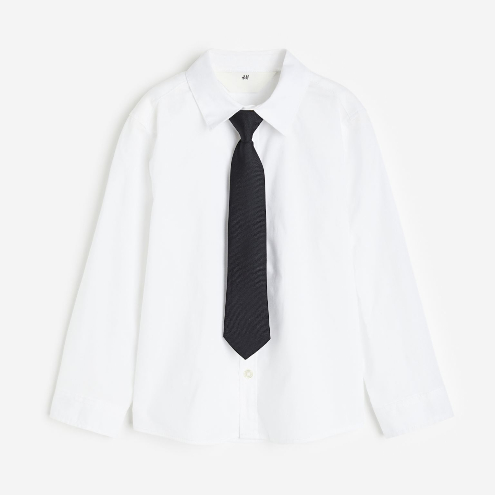 Рубашка H&M and Tie, белый