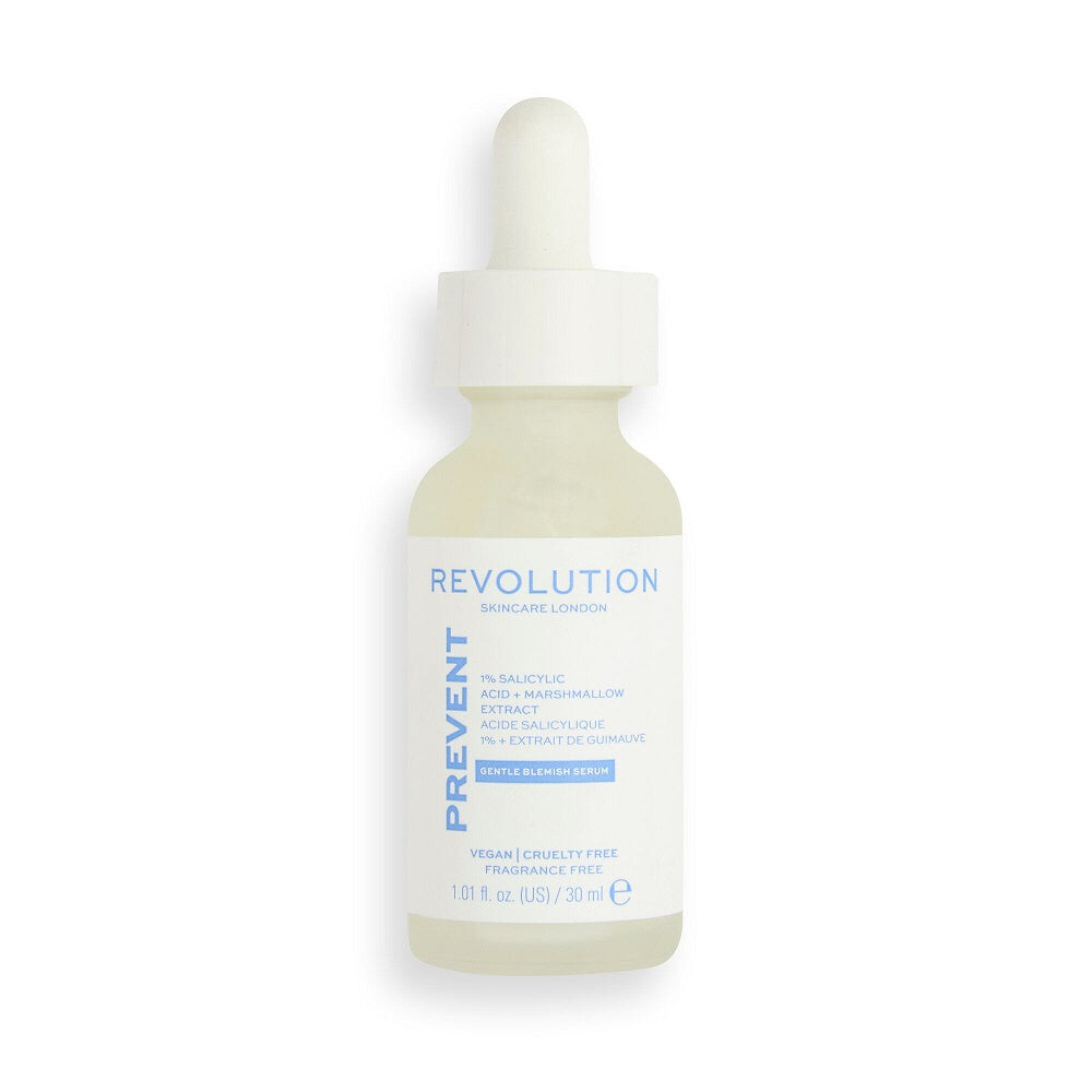 

Revolution Skincare Prevent 1% салициловая кислота сыворотка с экстрактом зефира сыворотка с 1% салициловой кислотой и экстрактом алтея 30мл