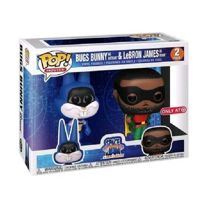 

Набор фигурок Funko POP! Movies: Space Jam 2 - Bugs Bunny as Batman & Lebron James as Robin