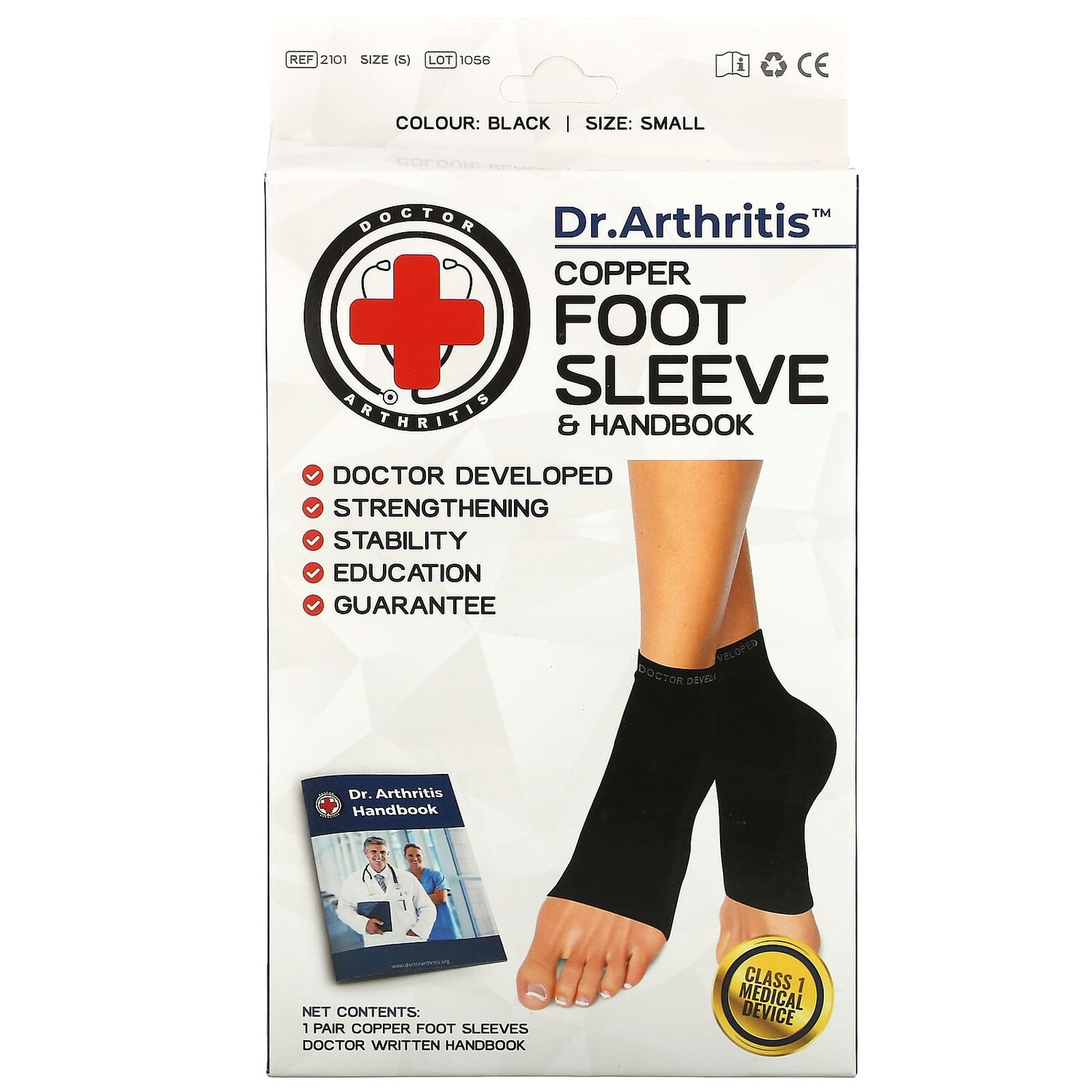 

Медный Футляр Doctor Arthritis для ног, маленький, черный