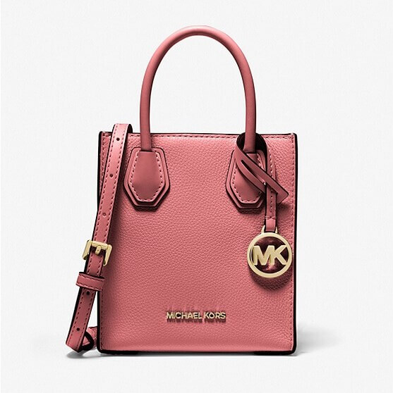 

Сумка Michael Kors Mercer Extra-Small Pebbled Leather, темно-розовый