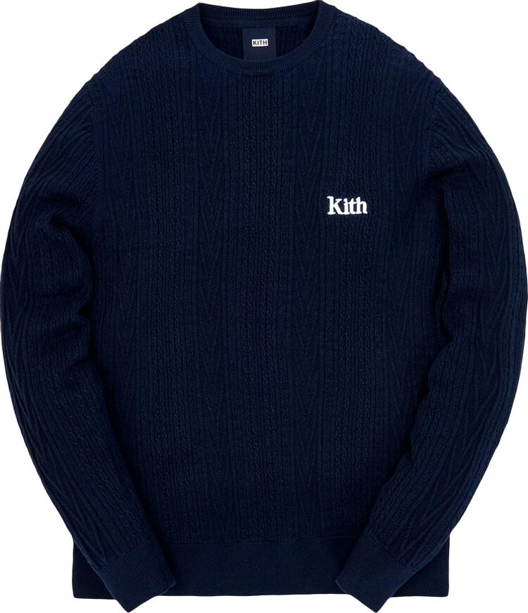 

Свитер Kith Vintage Tilden Crewneck Sweater 'Obsidian Navy', синий