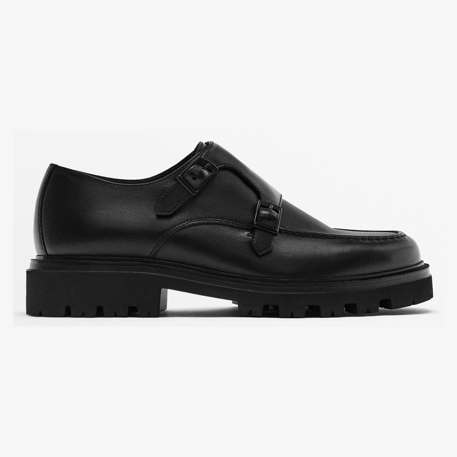 

Туфли Massimo Dutti Nappa Monk, черный