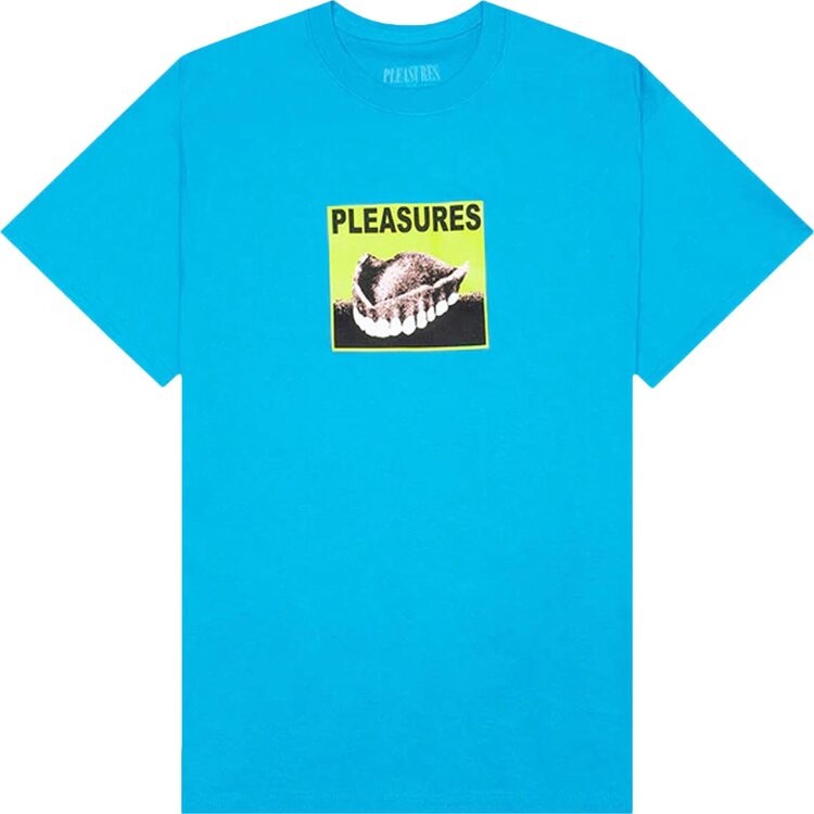 

Футболка Pleasures Dental Tee 'Turquoise', синий