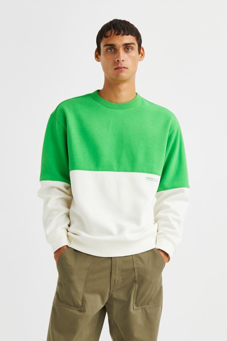 

Толстовка свободного кроя H&M, зеленый/дикие земли