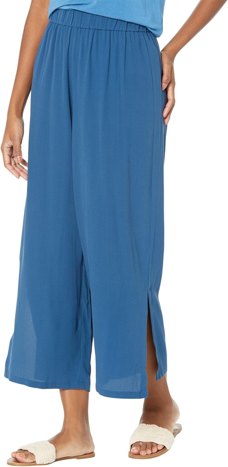 

Миниатюрные широкие брюки до щиколотки Eileen Fisher, цвет Atlantis