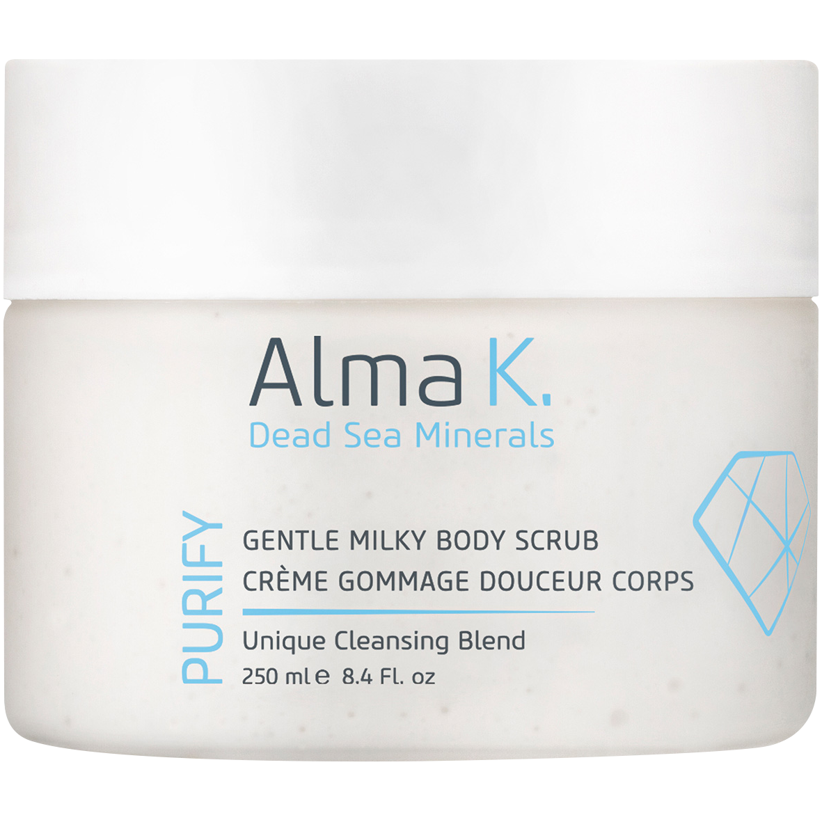 Alma K. Purify Крем-скраб для тела, 250 мл роликовый дезодорант для тела alma k purify active protection 75 мл