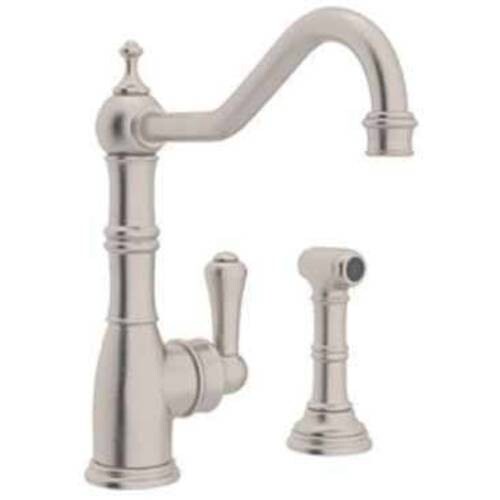 Смеситель для кухни Rohl U4746 Perrin and Rowe с металлической рукояткой, various colors