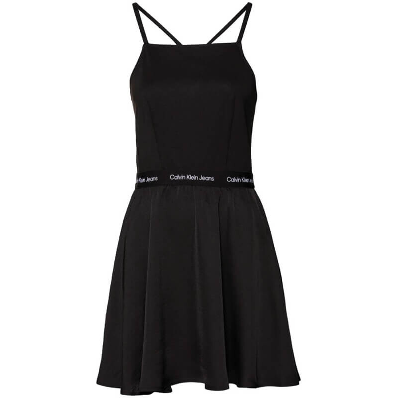 

Платье Calvin Klein Jeans Logo Straps Fabric Mix, черный