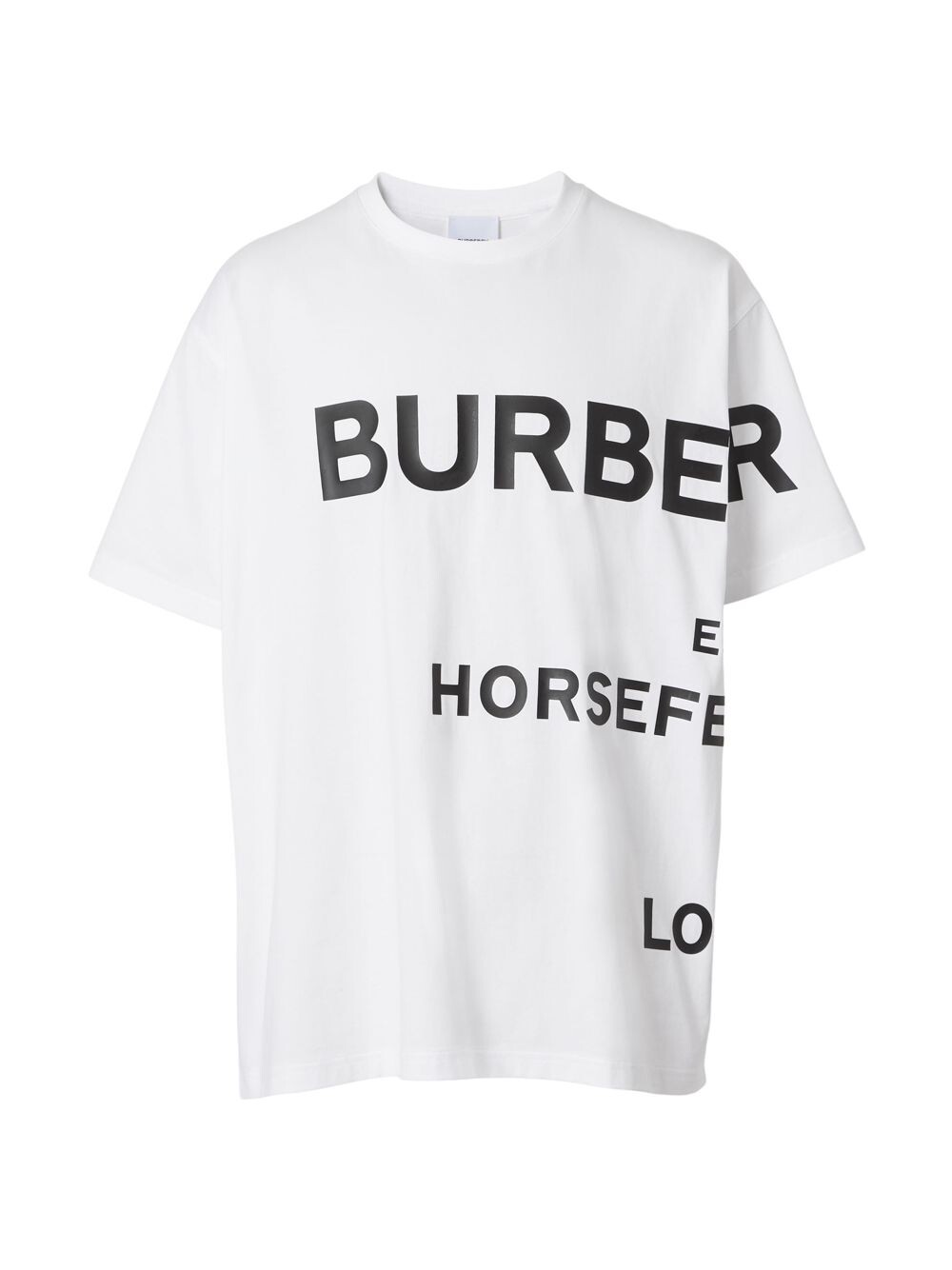 

Футболка свободного кроя с логотипом Harlford Burberry, белый