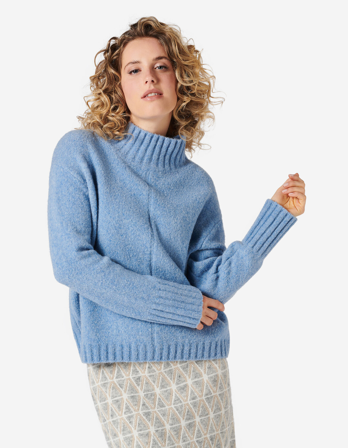 

Свитер Eve in Paradise Stehkragen Polly, цвет powder blue