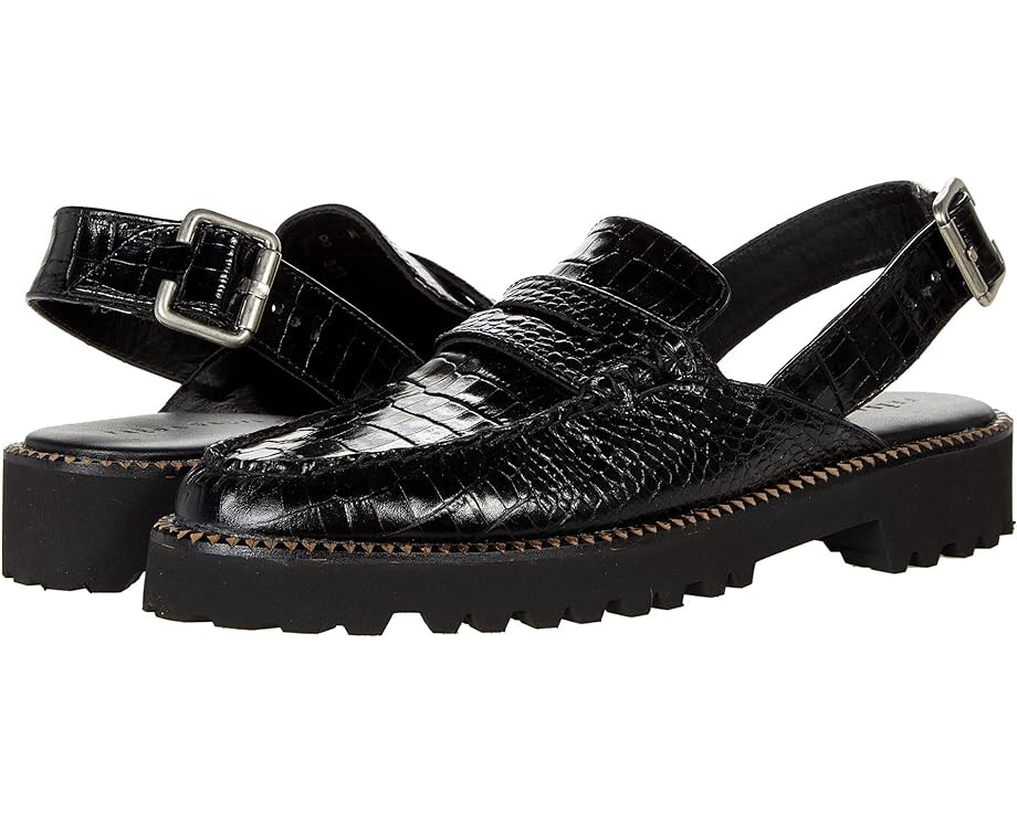 

Лоферы FREDA SALVADOR Juana, цвет Black Embossed Croc